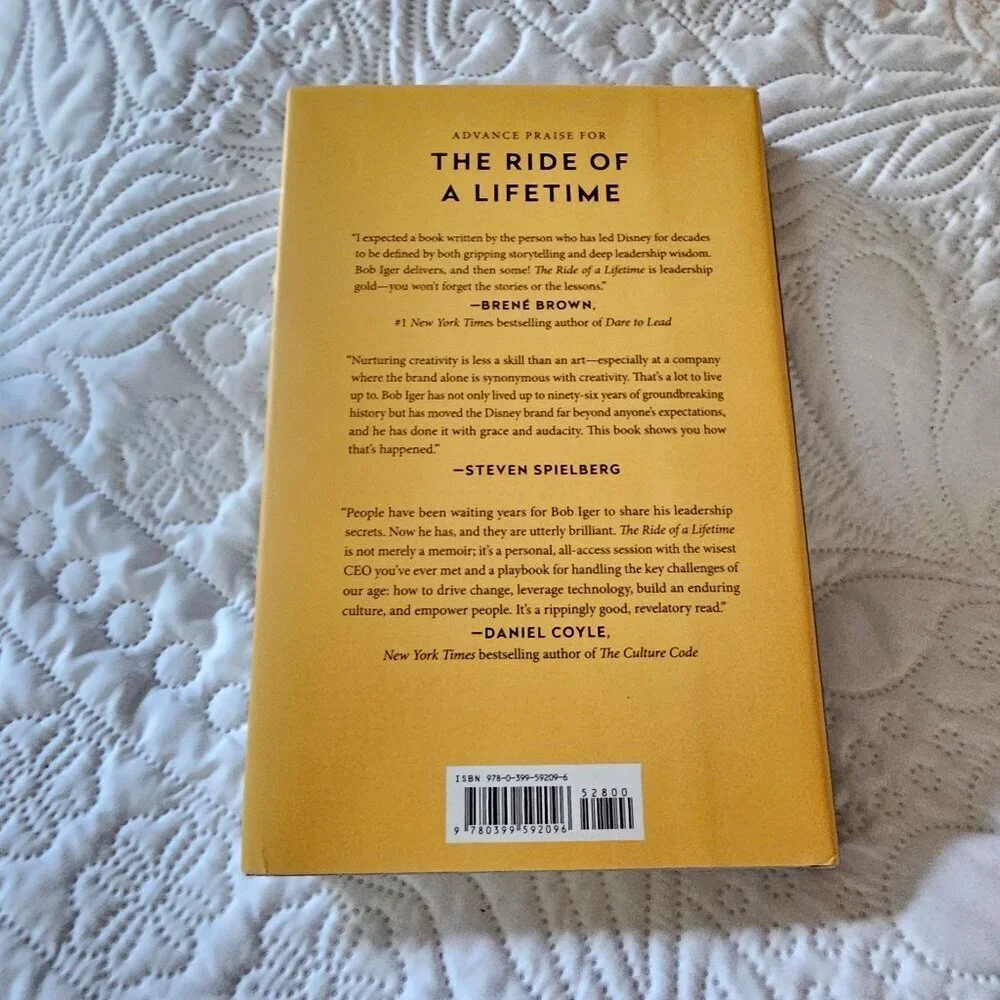 The Ride Of A Lifetime By Robert Iger Hardcover Book